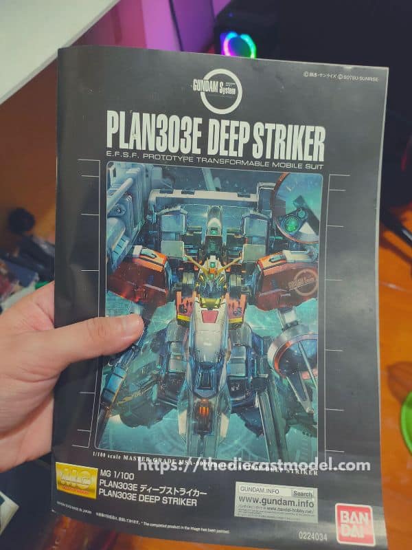 MG Gundam Deep Striker Instruction Manual